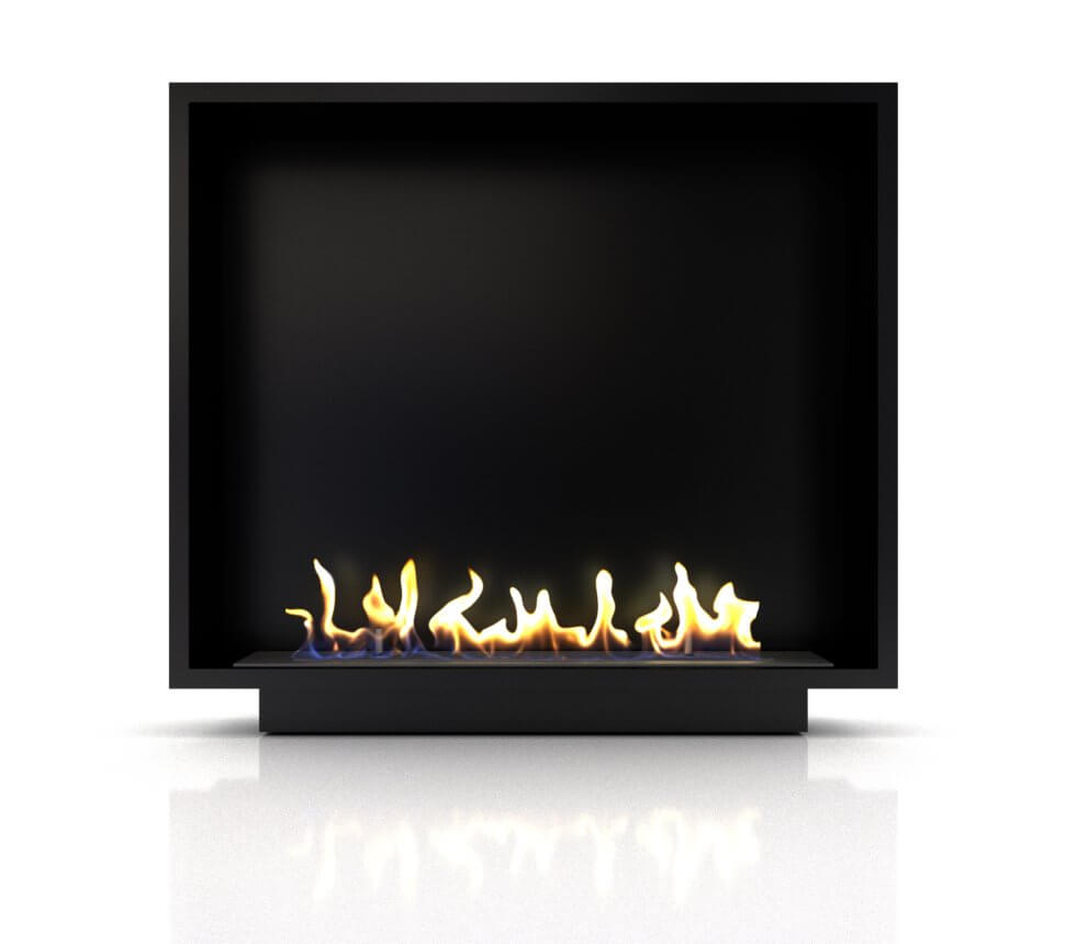 Биокамин в портале Firezo Village Белый, стандарт