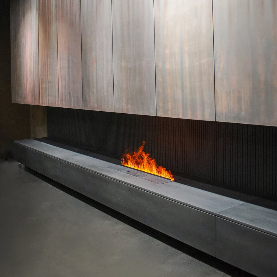 Электрический паровой очаг Schones Feuer 3D FireLine 800 черный