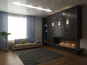 Автоматический биокамин Lux Fire Smart Flame 1800 RC INOX