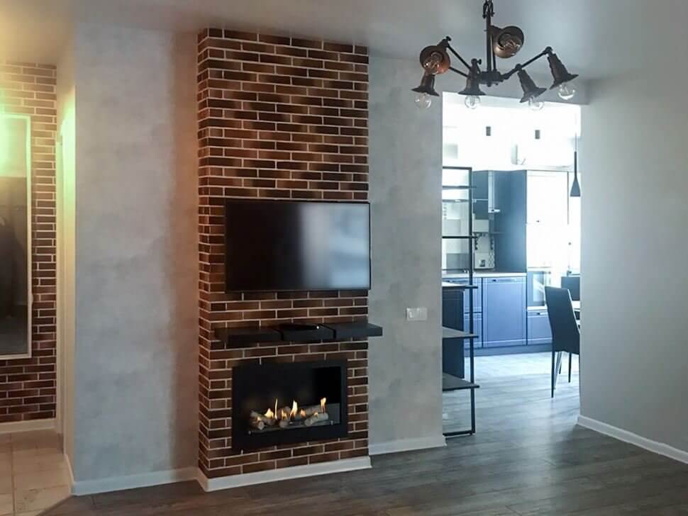 Встроенный биокамин Lux Fire Кабинет 730 S