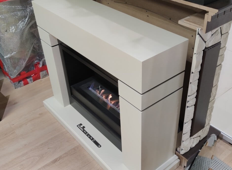 Биокамин в портале Firezo Lindos Белый, стандарт