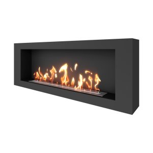Биокамин SteelHeat WALL LONG 1500 черный