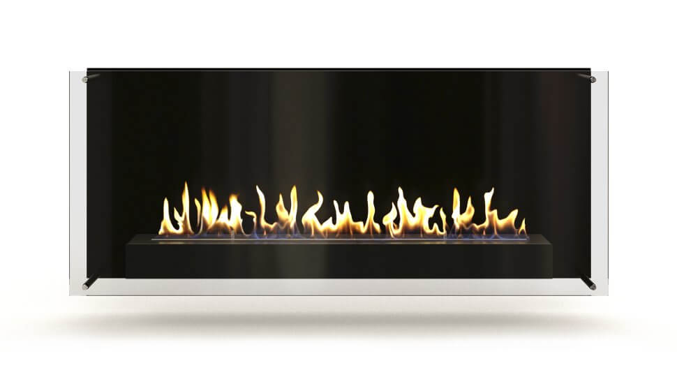 Настенный биокамин Firezo Taglio vetro 1400, стандарт